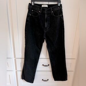Abercrombie & Fitch “The Ankle Straight Ultra High Rise Jean”